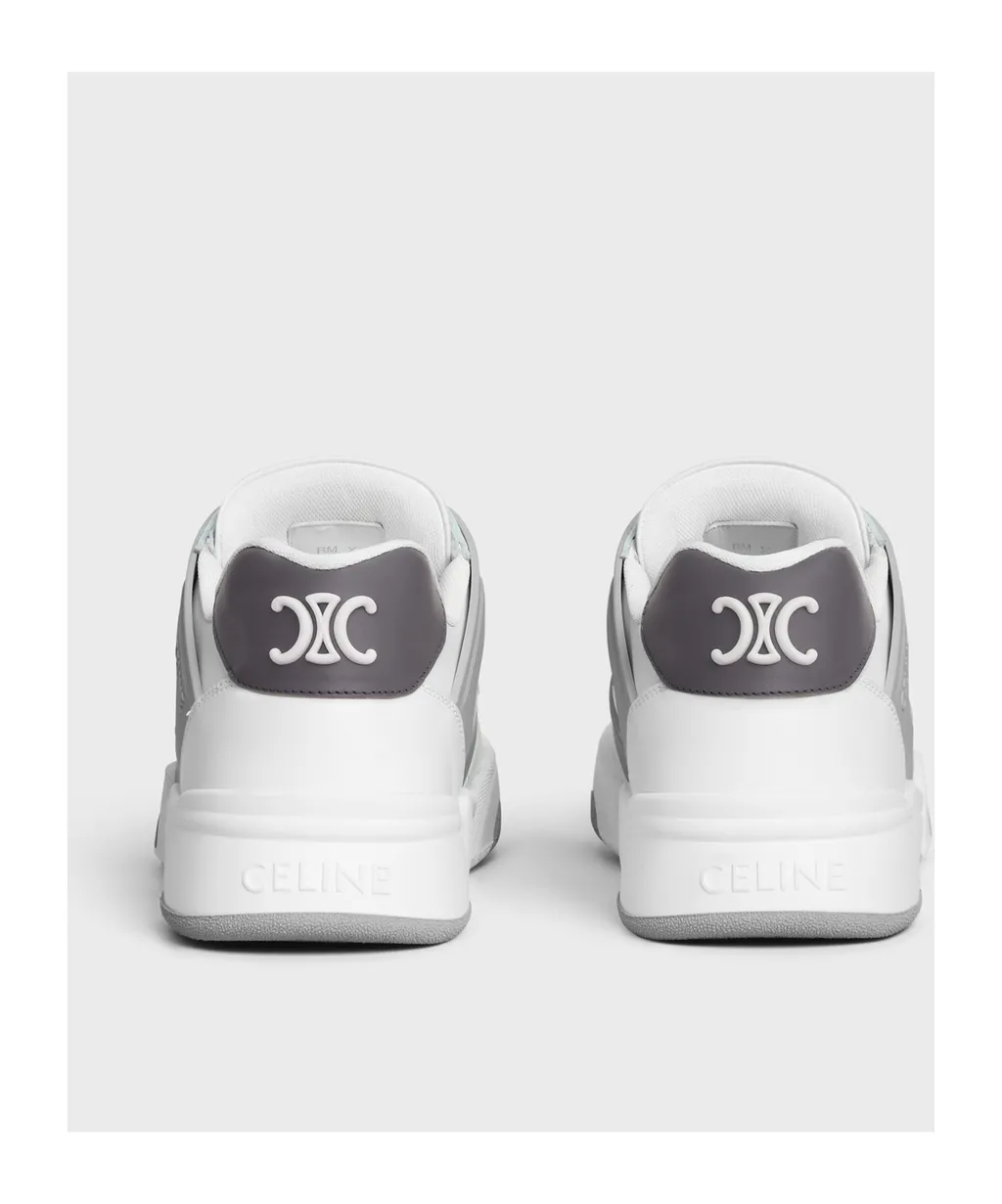 Trainer Ct-09 Low Lace-Up Sneaker In Calfskin And Mesh