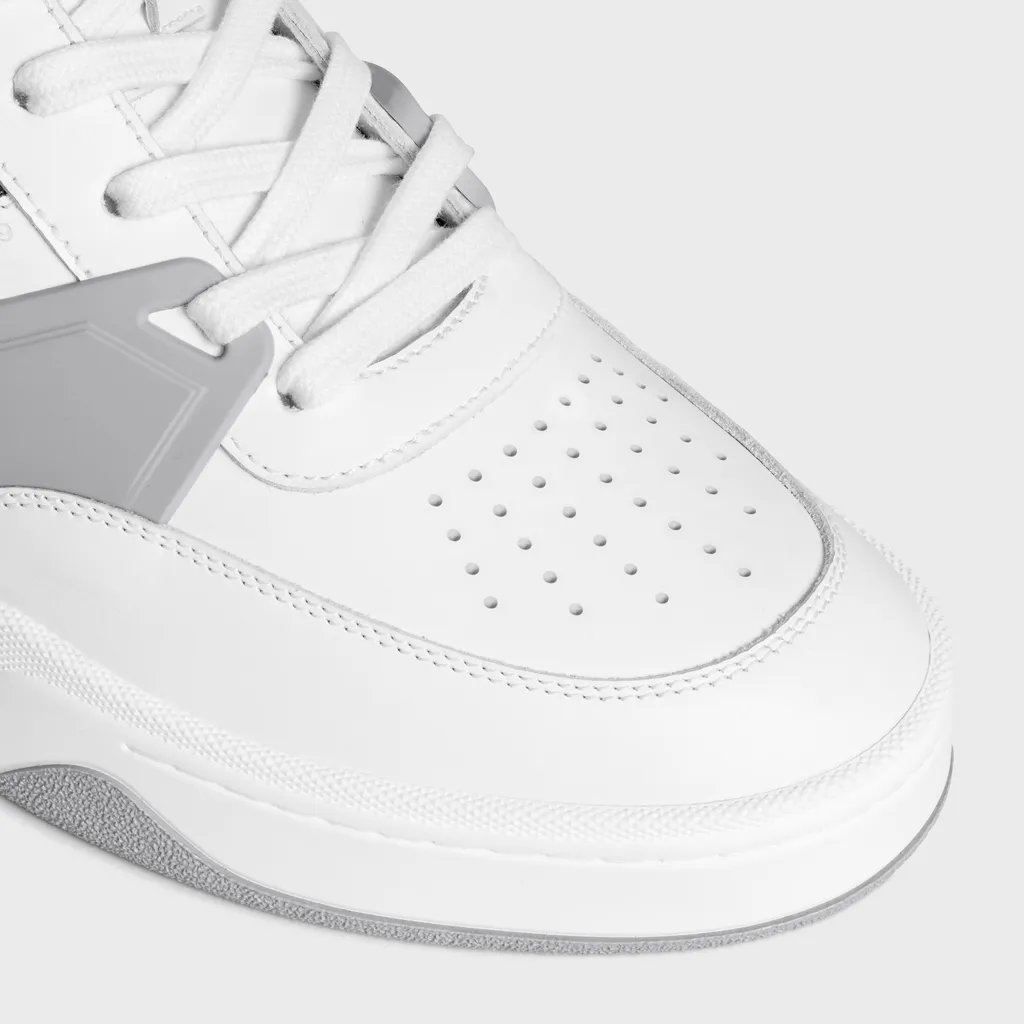 Trainer Ct-09 Low Lace-Up Sneaker In Calfskin And Mesh