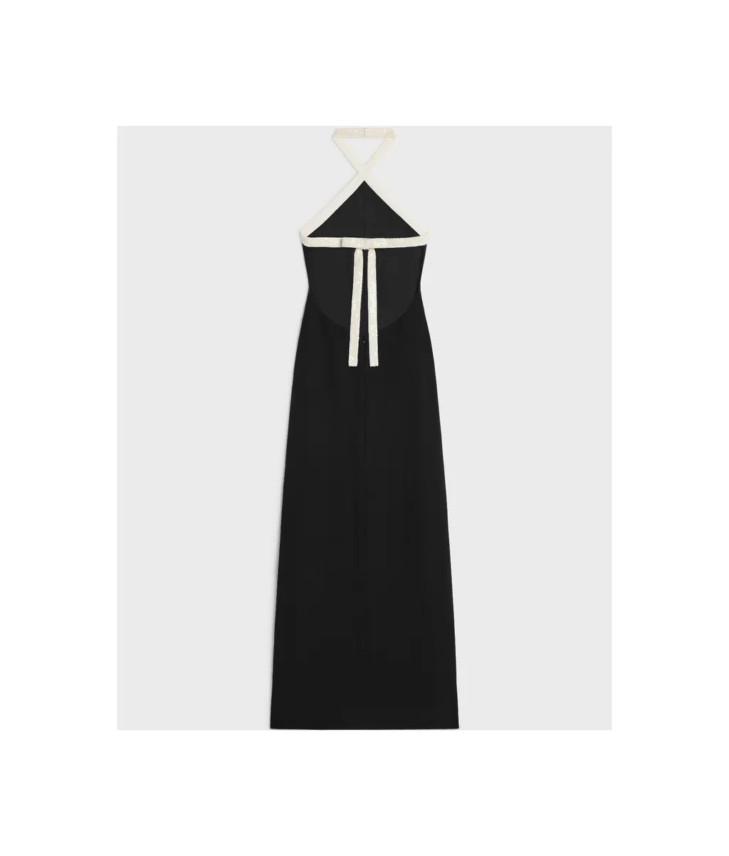 Column Dress In Satin-Lined Crepe