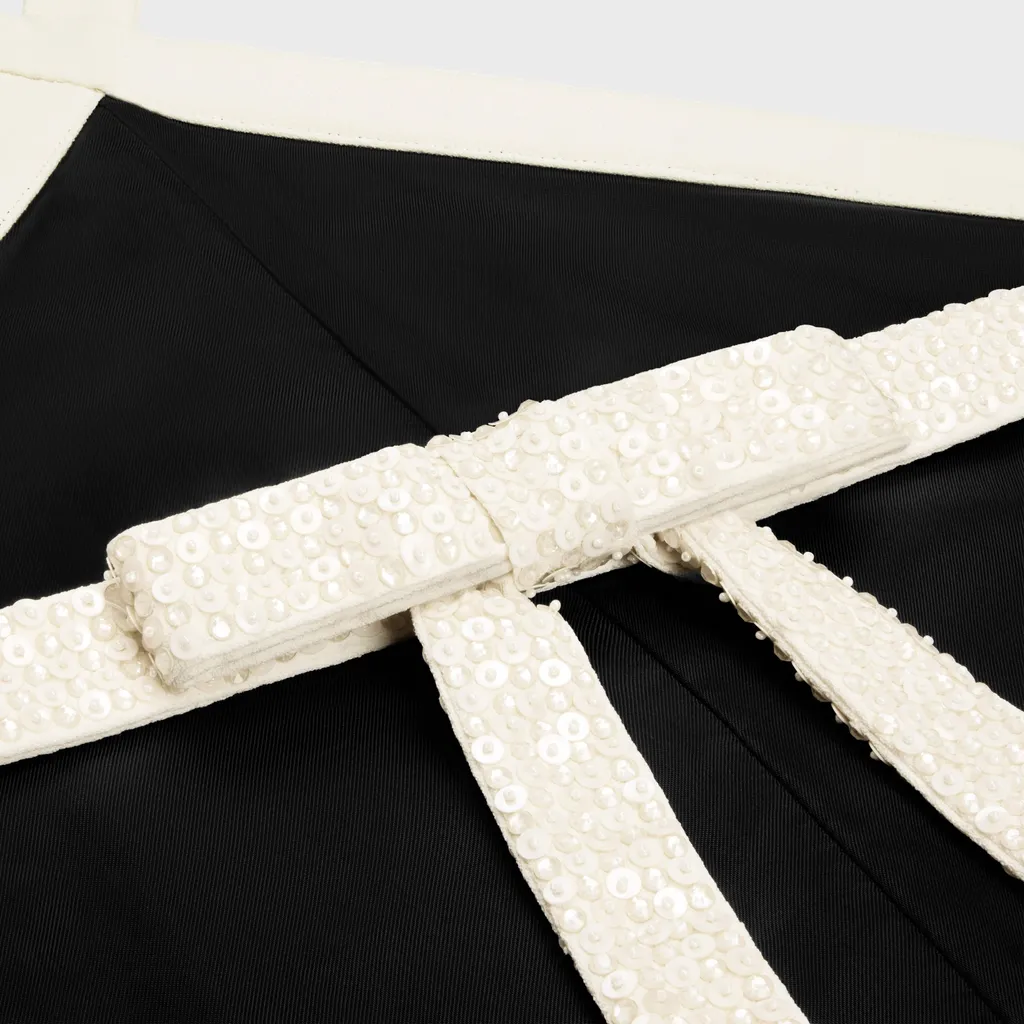Column Dress In Satin-Lined Crepe