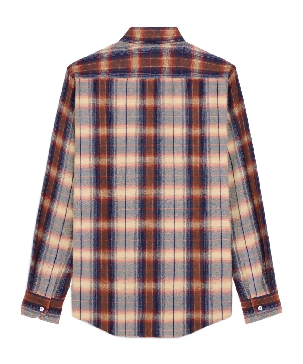 Loose Shirt In Checked Viscose