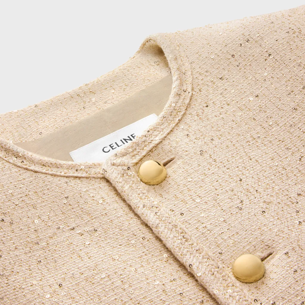 Chelsea Jacket In Sequin Silk Tweed