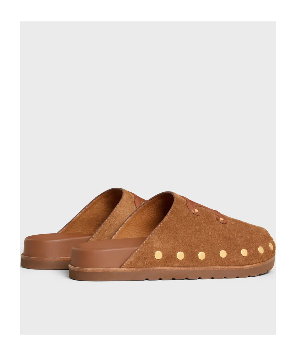 Pitea Clog In Suede Calfskin