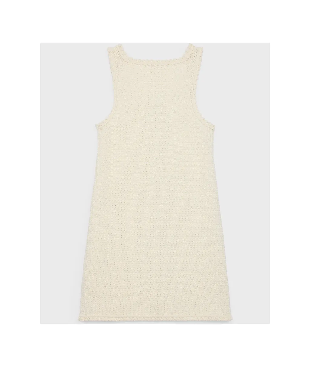 Mini Apron Dress In Cotton