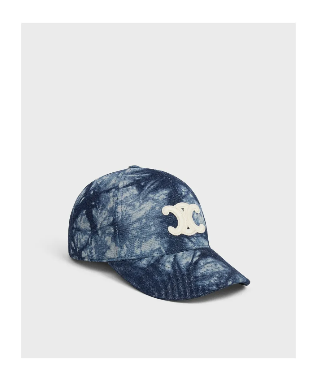 Triomphe Baseball Cap In Tie Dye Cotton