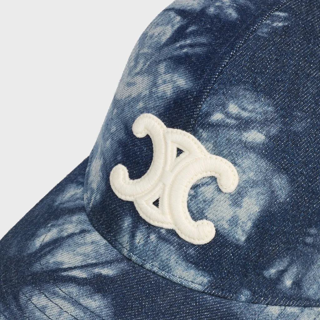 Triomphe Baseball Cap In Tie Dye Cotton