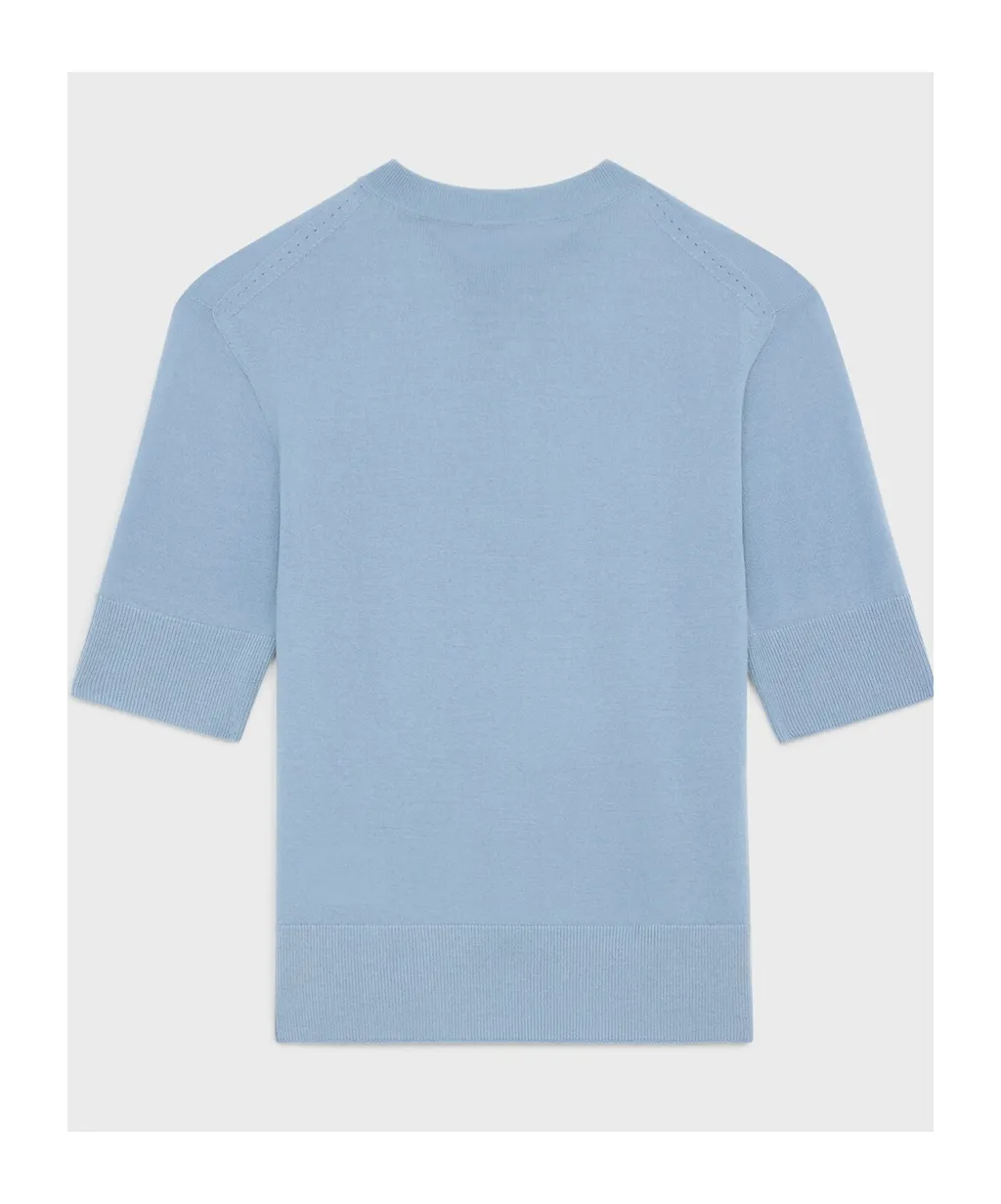 Triomphe Crew Neck Sweater In Fine Wool