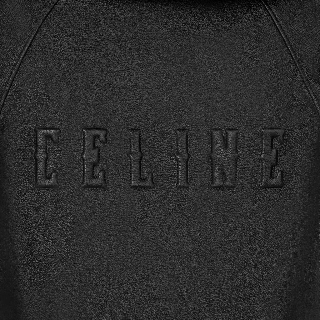 Loose Blouson Jacket In Textured Lambskin