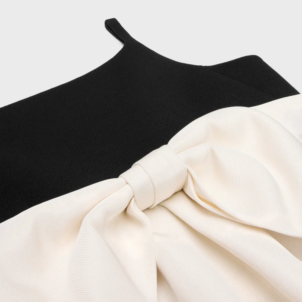 Muguet Dress In Double Wool Crepe
