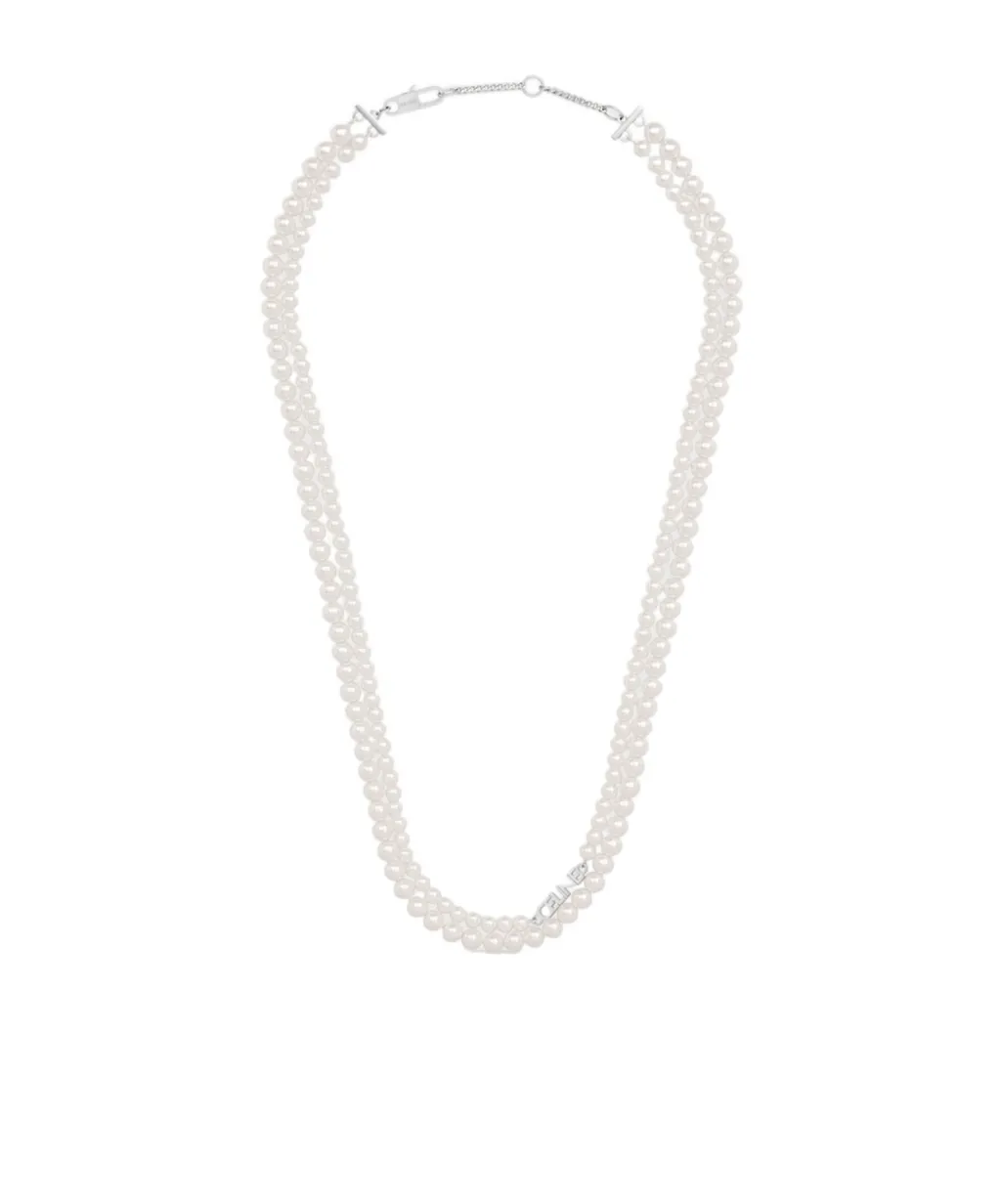 Monochroms Double Pearl Necklace