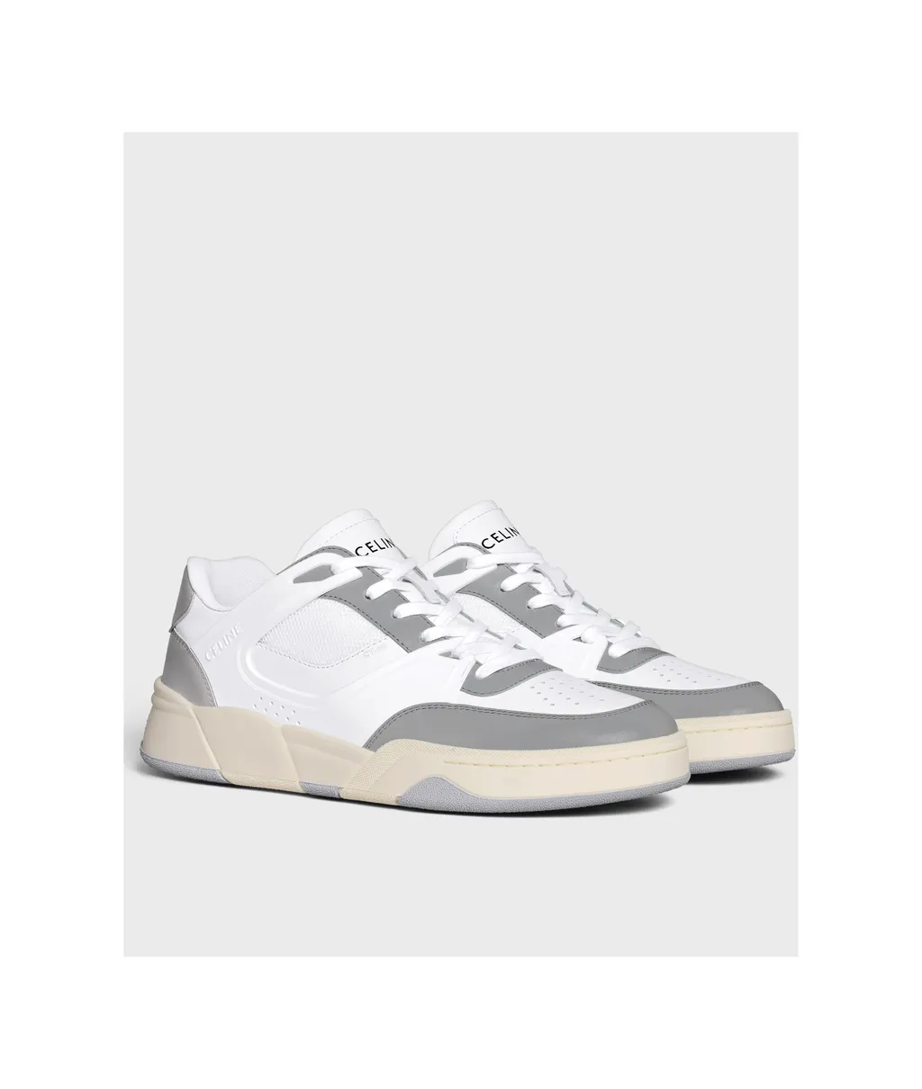 Trainer Ct-09 Low Lace-Up Sneaker In Calfskin And Mesh