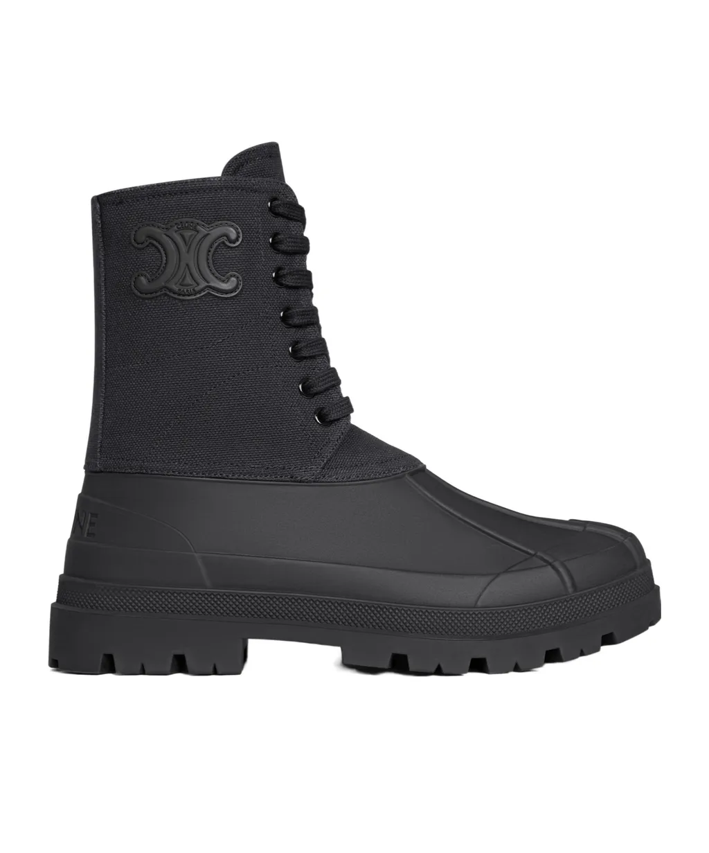 Riley Lace-Up Boot In Canvas