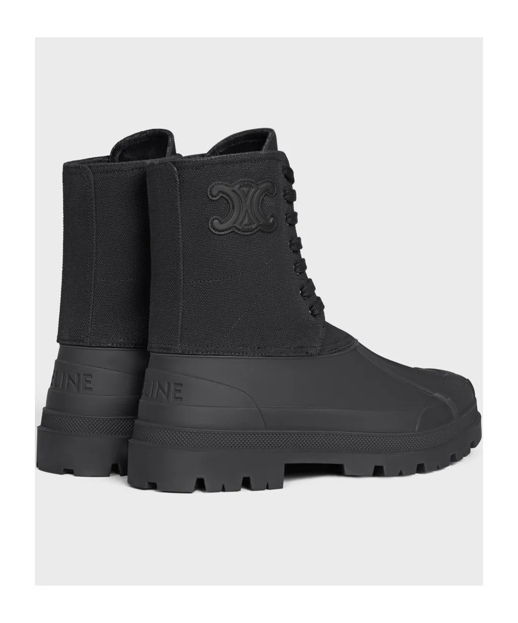 Riley Lace-Up Boot In Canvas