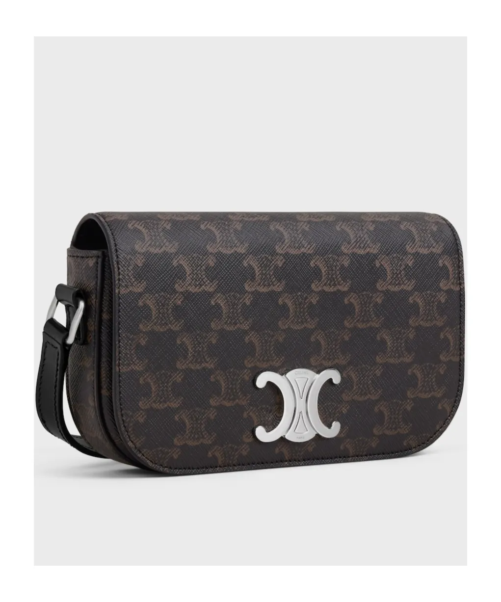 Small Crossbody Bag Triomphe In Triomphe Canvas And Calfskin