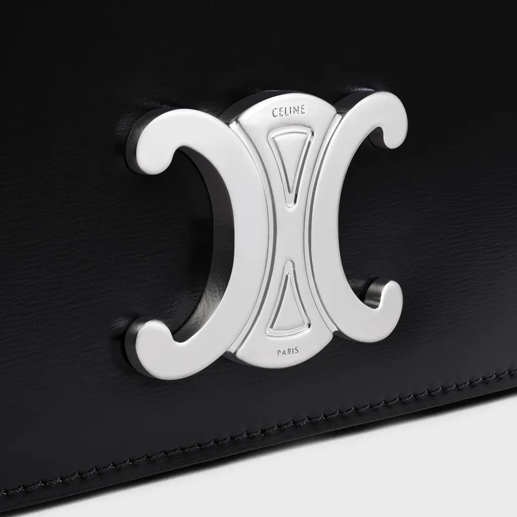 Small Crossbody Bag Triomphe In Shiny Calfskin