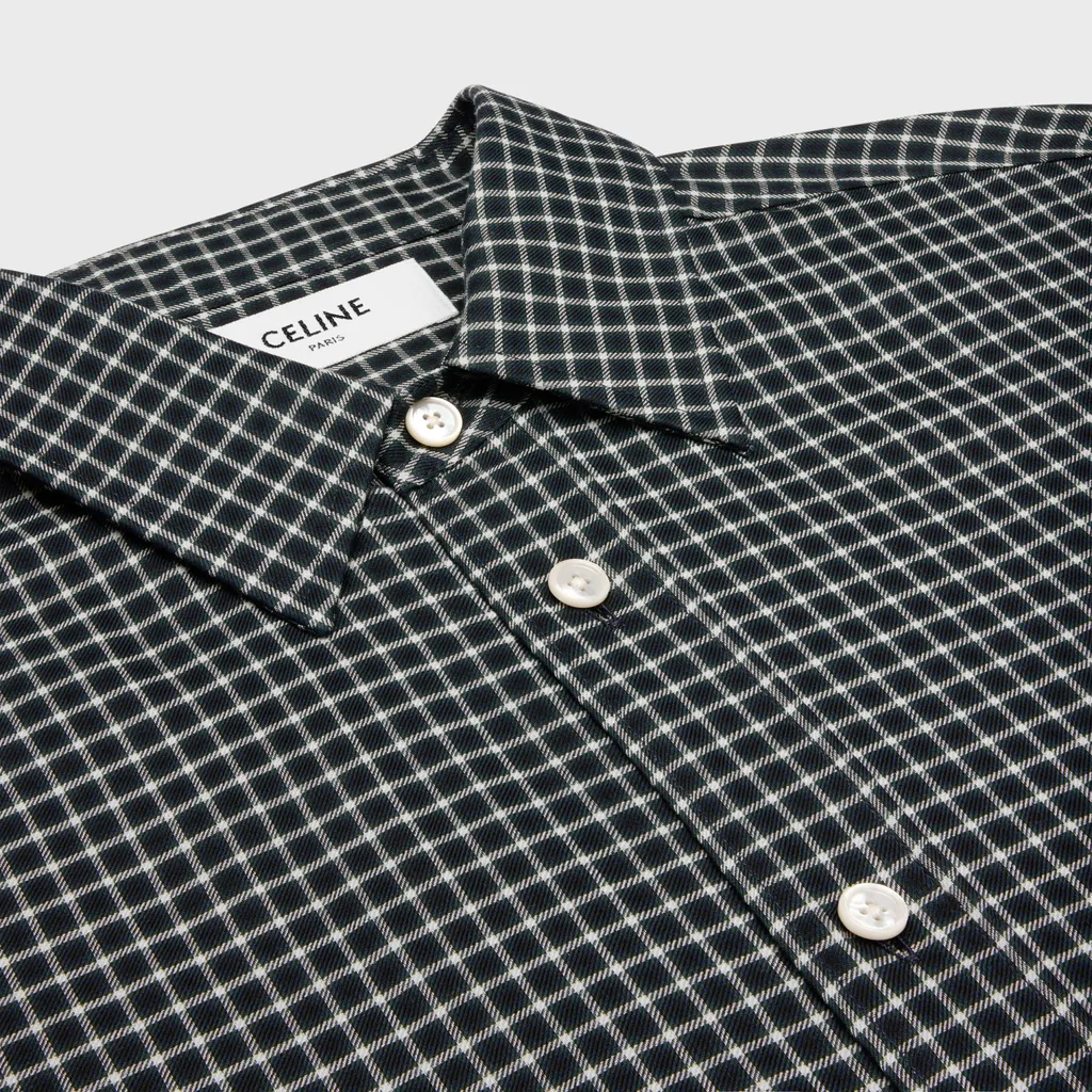 Loose Shirt In Checked Cotton