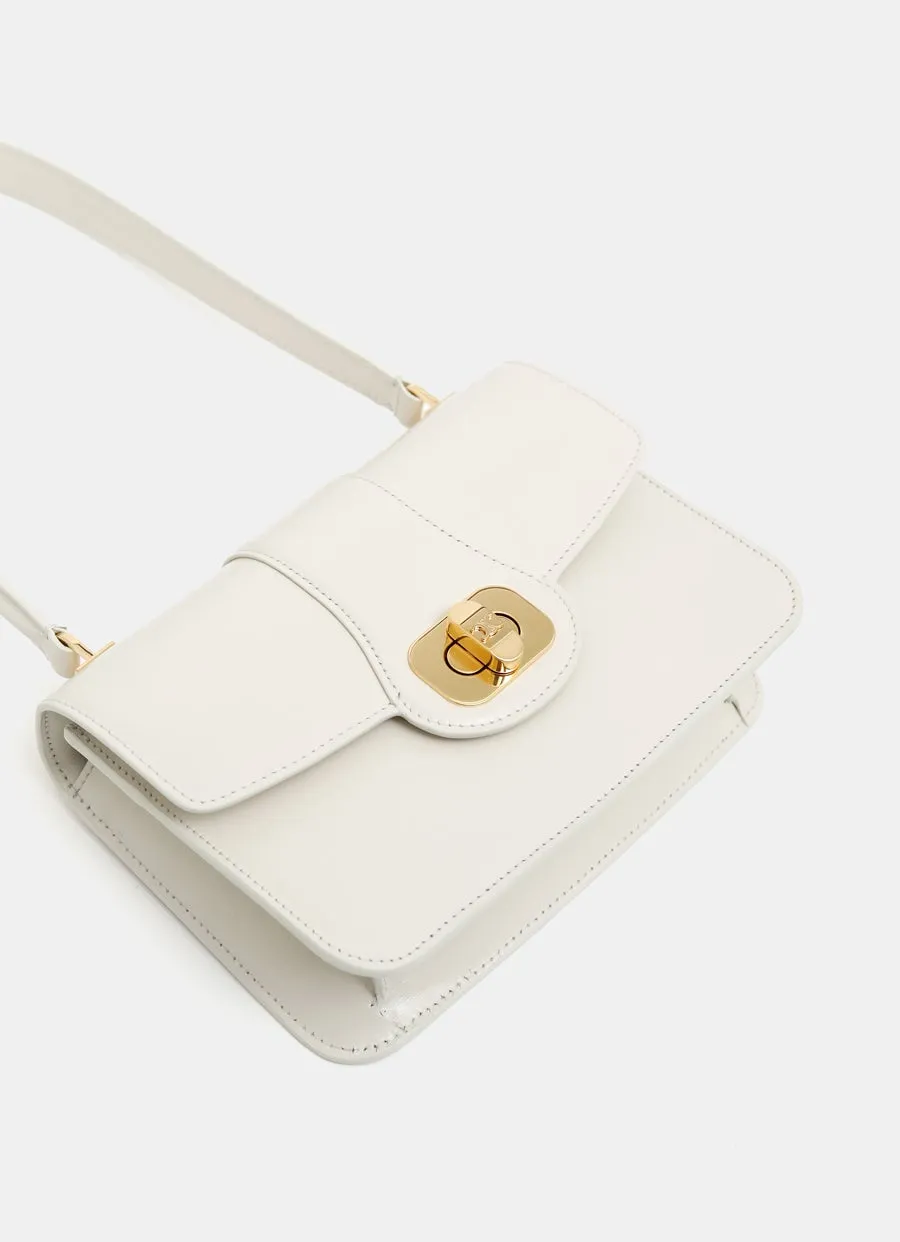 Teen Celine Josephine Bag In Shiny Calfskin