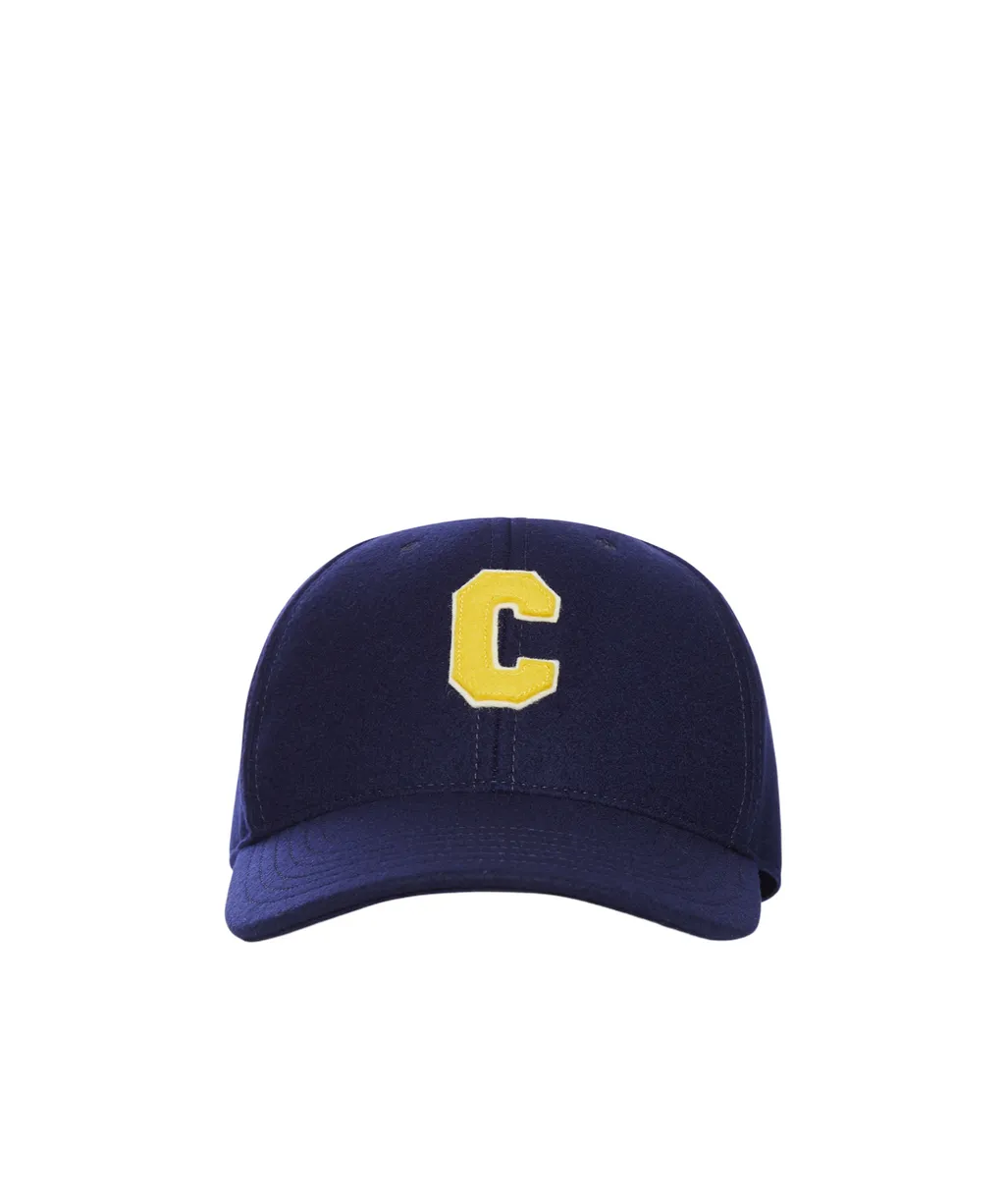 Initial Baseball Cap In Flannel