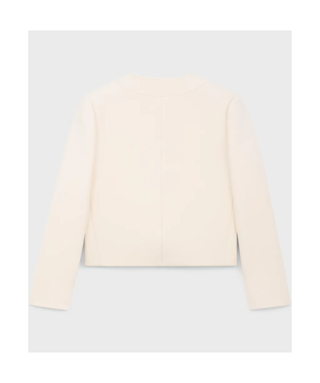 Brompton Jacket In Wool Silk Gabardine