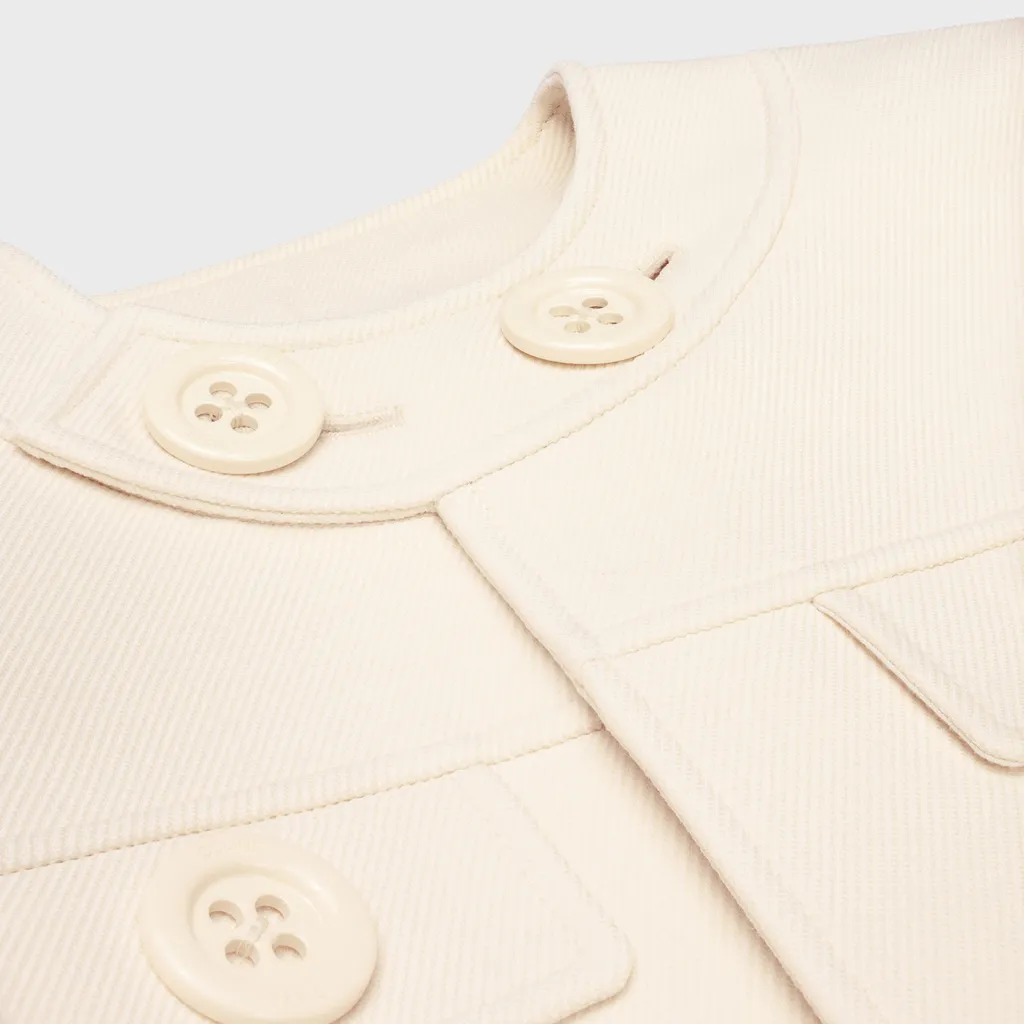 Brompton Jacket In Wool Silk Gabardine
