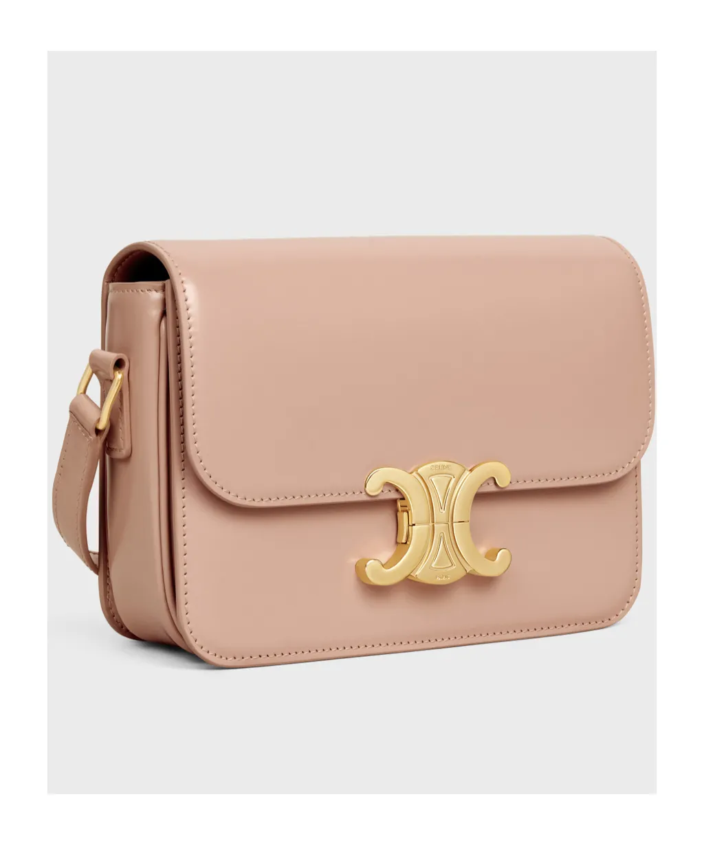 Teen Triomphe Bag In Shiny Calfskin
