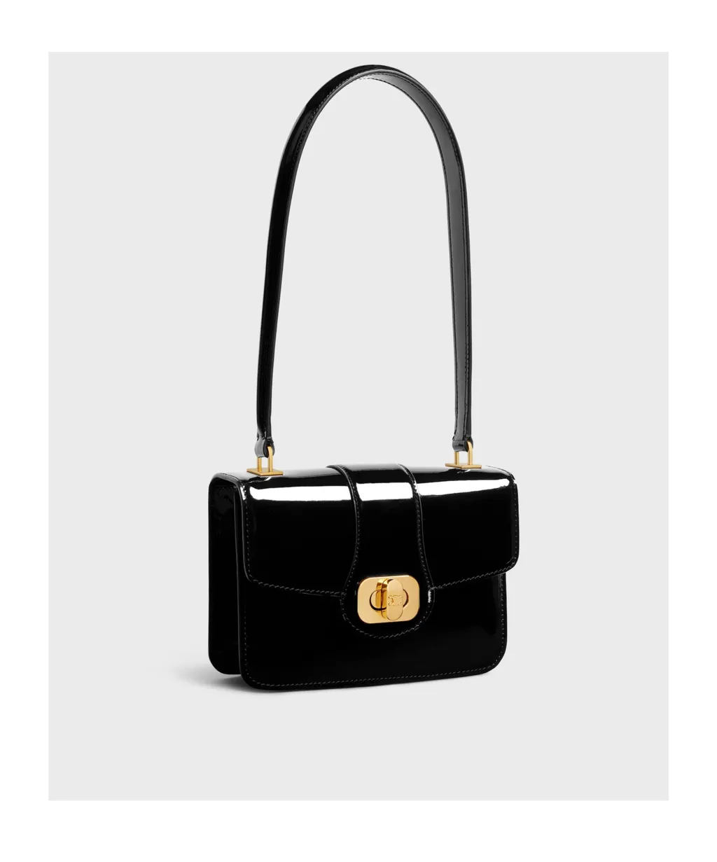 Teen Celine Josephine Bag In Patent Calfskin