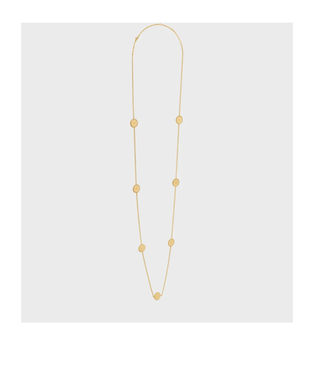 Heirlooms MÉDaille Sautoir In Brass With Gold Finish