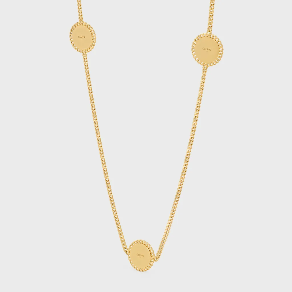 Heirlooms MÉDaille Sautoir In Brass With Gold Finish