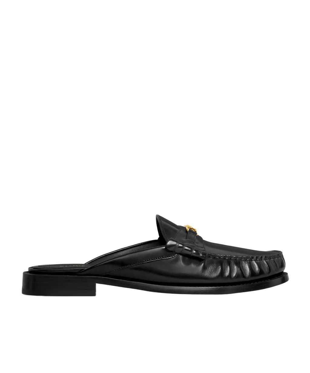 Luco Mule Loafer In Polished Bull