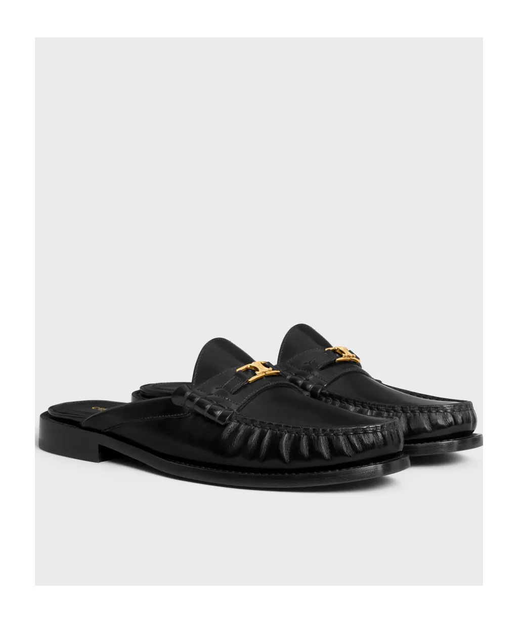 Luco Mule Loafer In Polished Bull