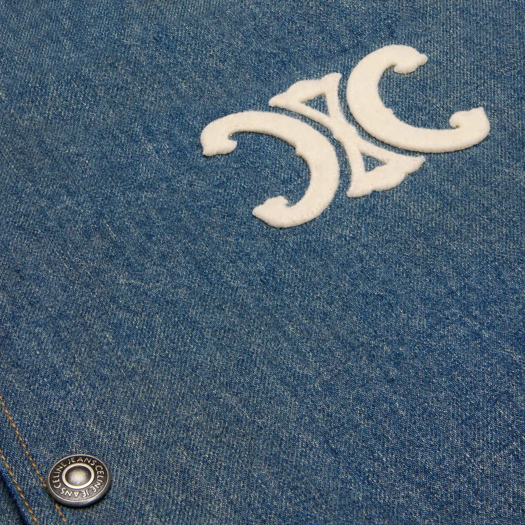 Loose Triomphe Teddy In Trail Wash Denim