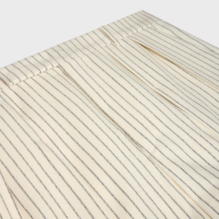 Keith Pants In Striped Wool Gabardine