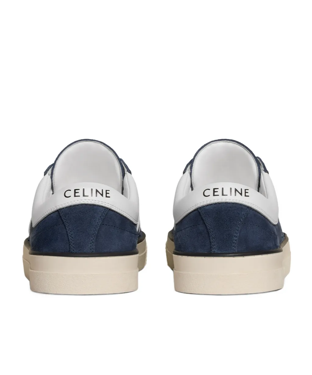 Sunset Low Lace-Up Sneaker In Suede Calfskin And Calfskin