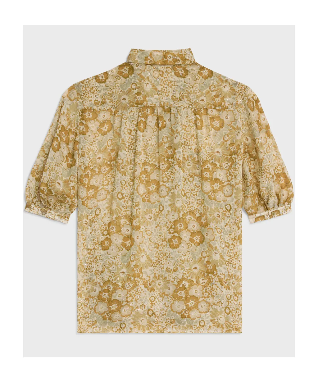 Blouse With Side LavalliÈRe In Viscose