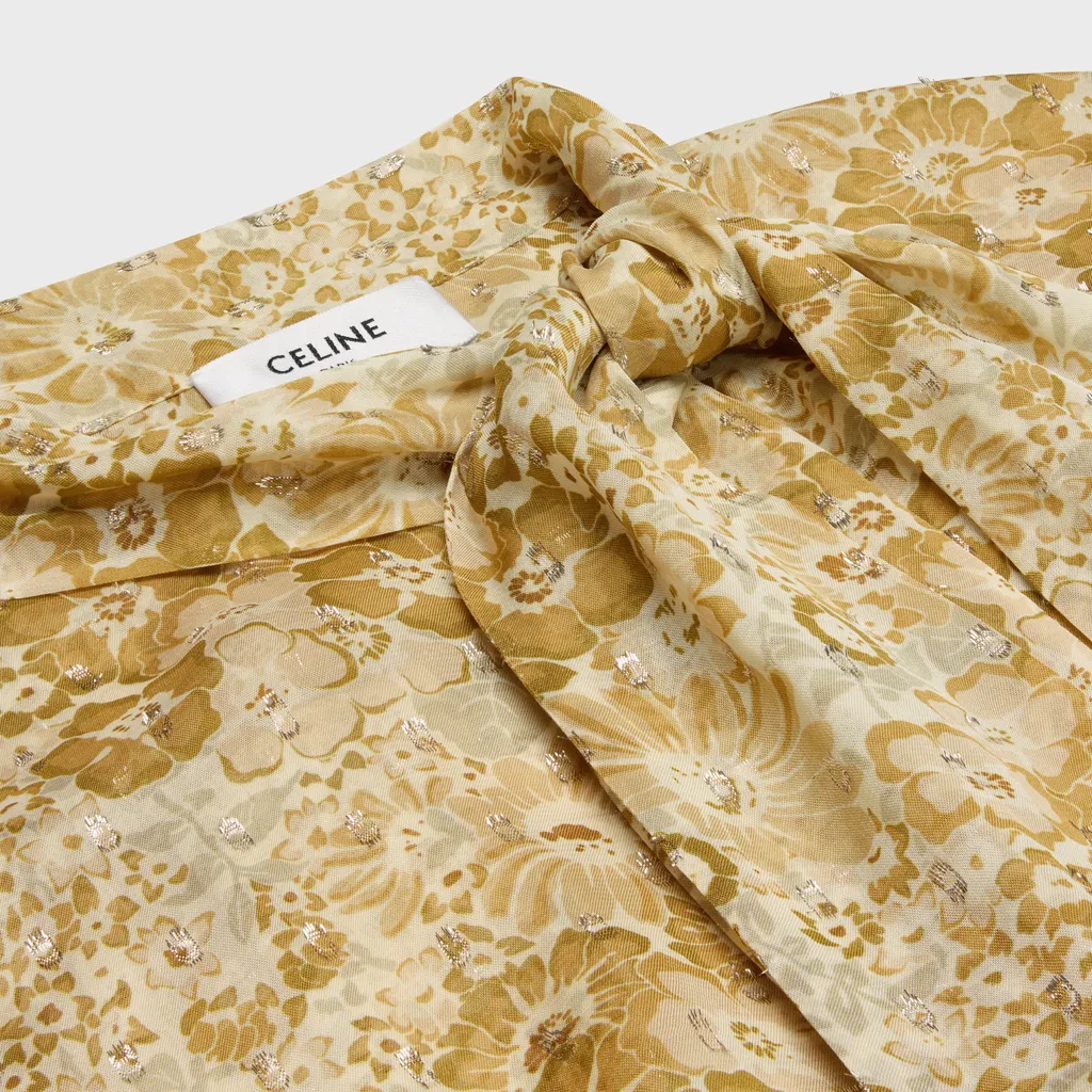 Blouse With Side LavalliÈRe In Viscose