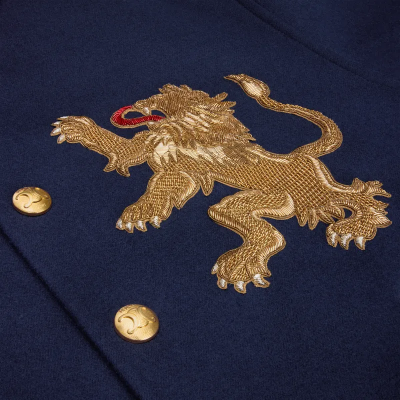Lion Teddy Jacket In Wool Flannel