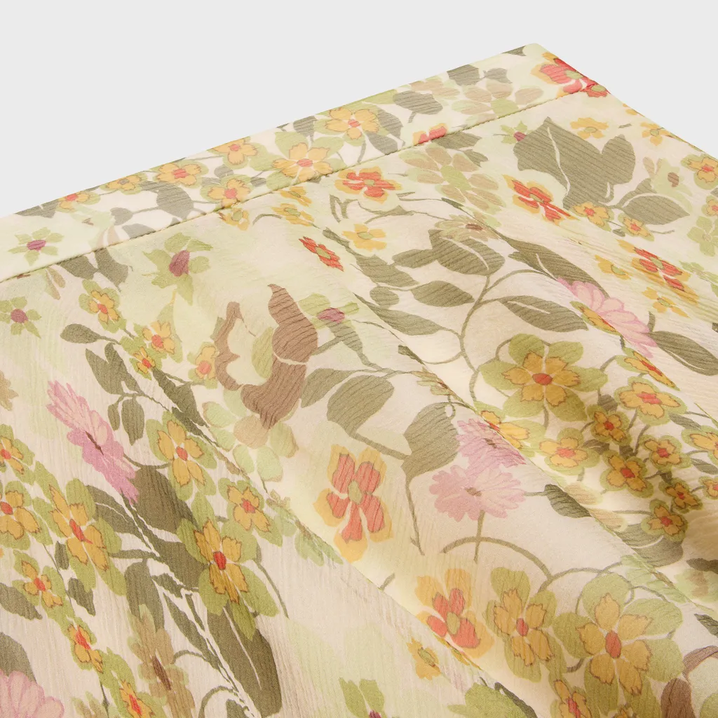 Midi Skirt In Silk Crepon