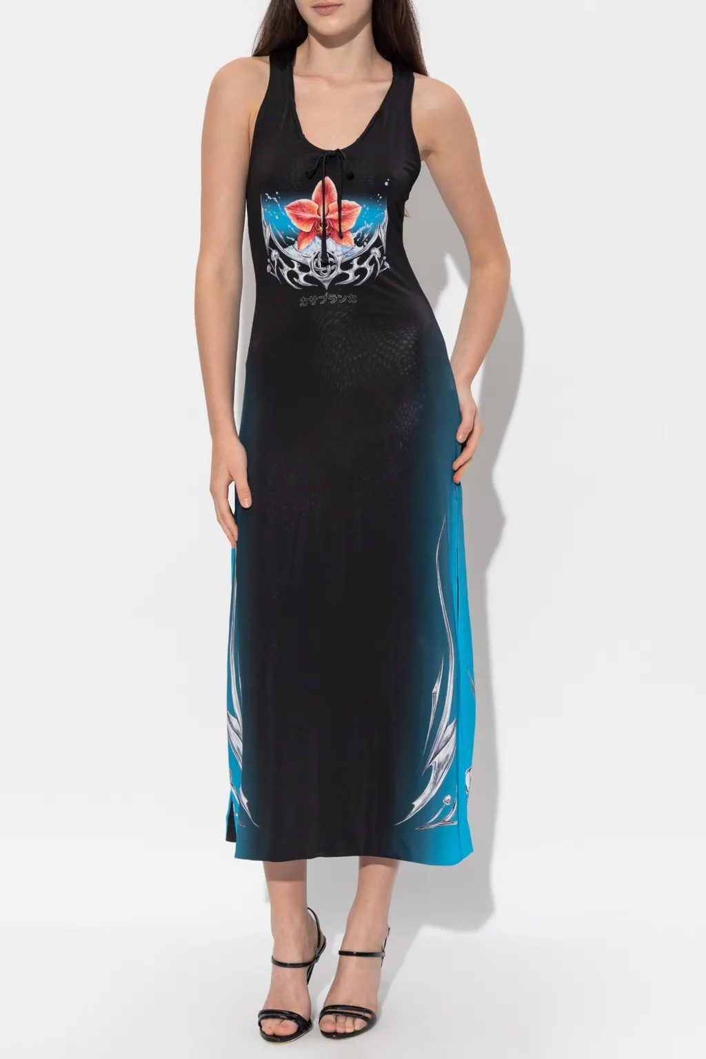 Casablanca Blades Slinky Jersey Dress