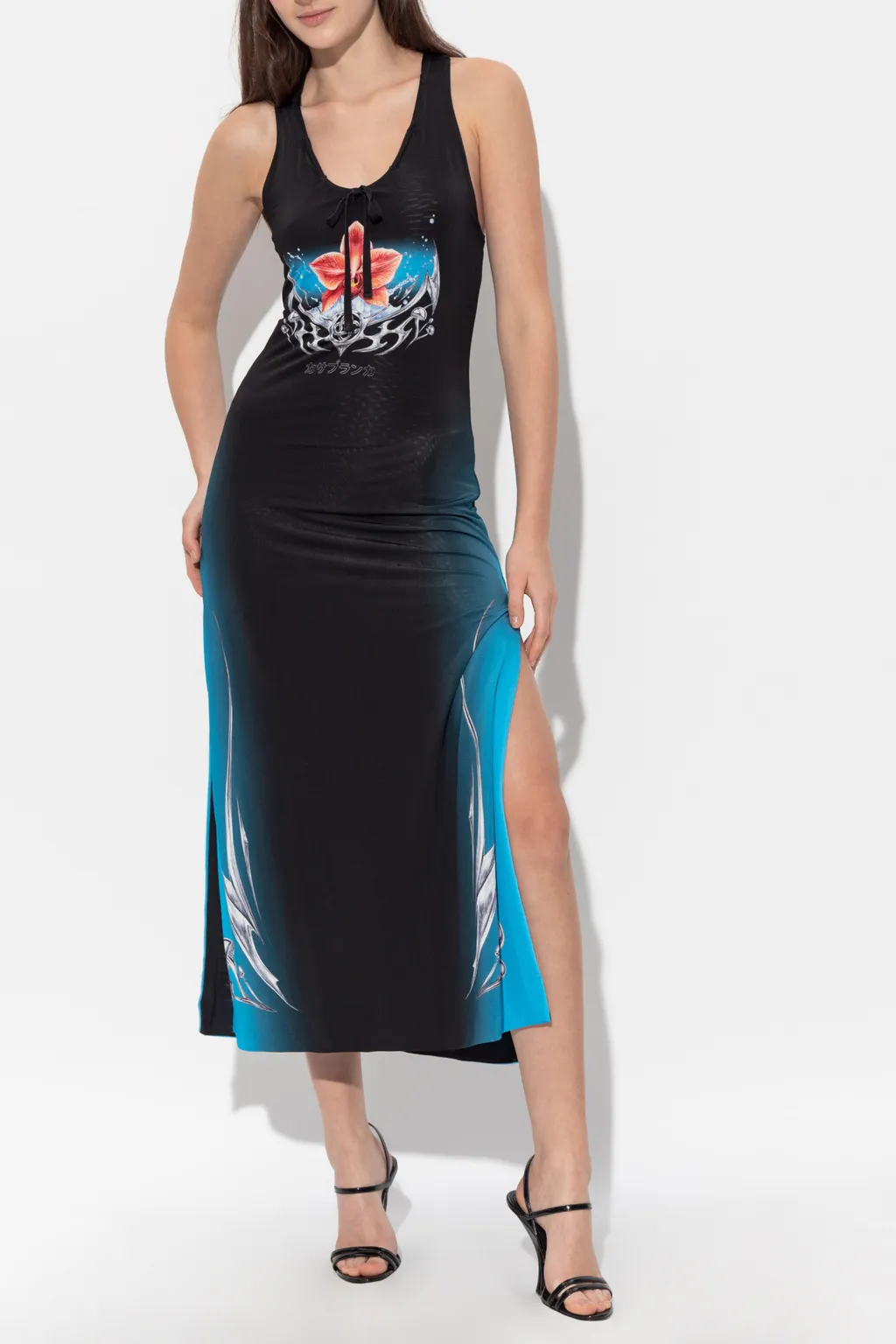 Casablanca Blades Slinky Jersey Dress