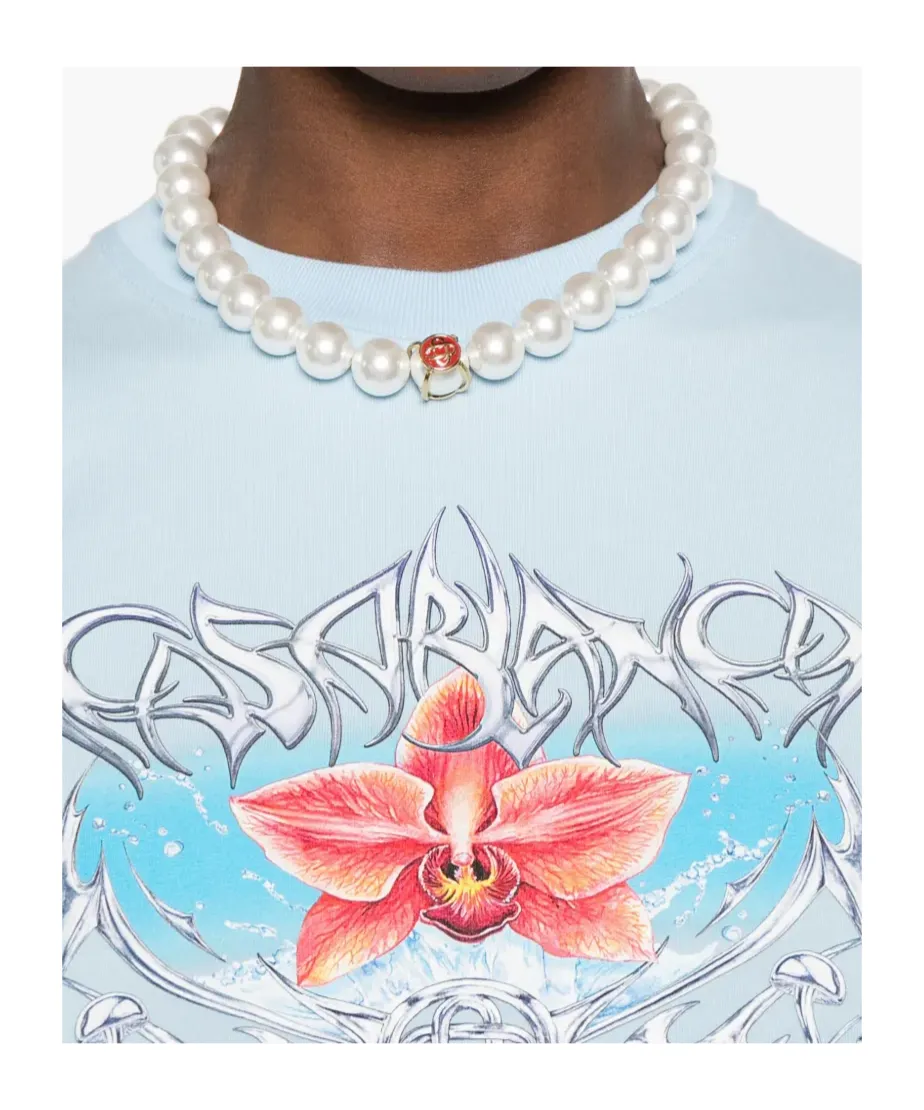 Blades Orchid-Print Cotton T-Shirt