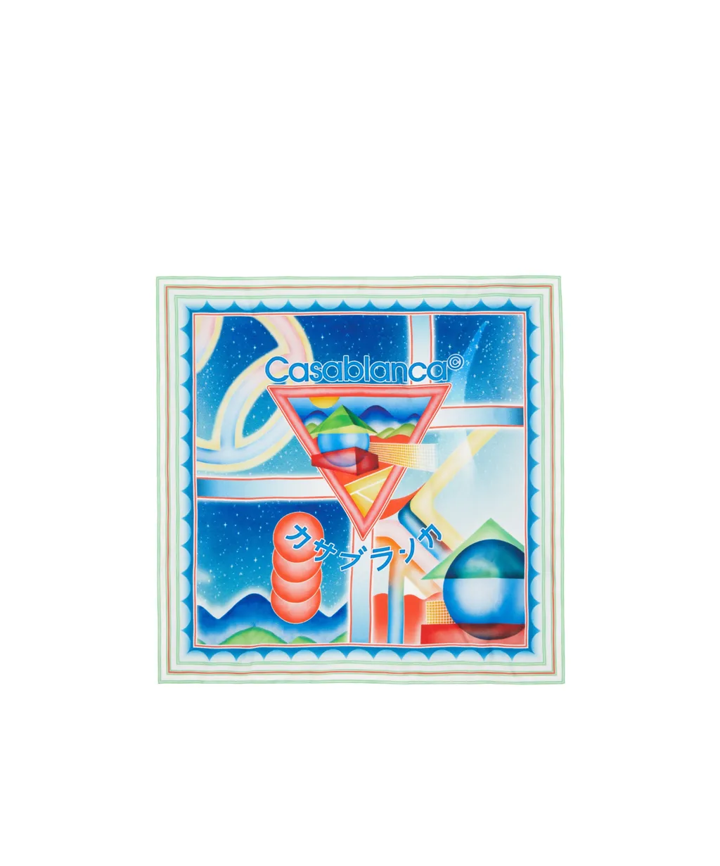 Square Printed Silk Scarf