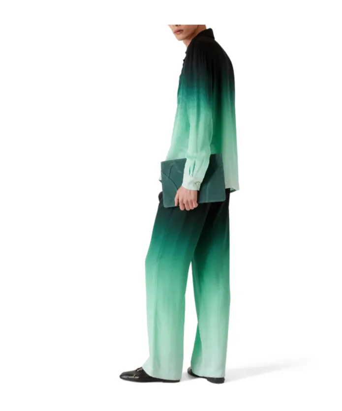 Gradient Jacquard Casual Pants