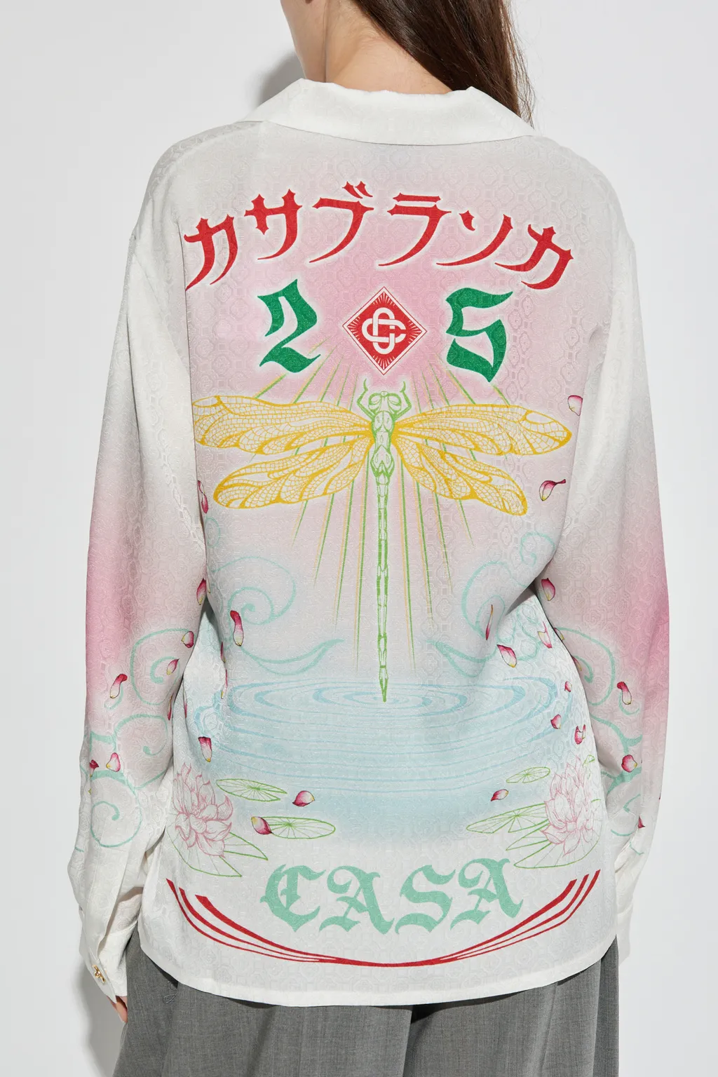 Watercolor Gradient Print Shirt