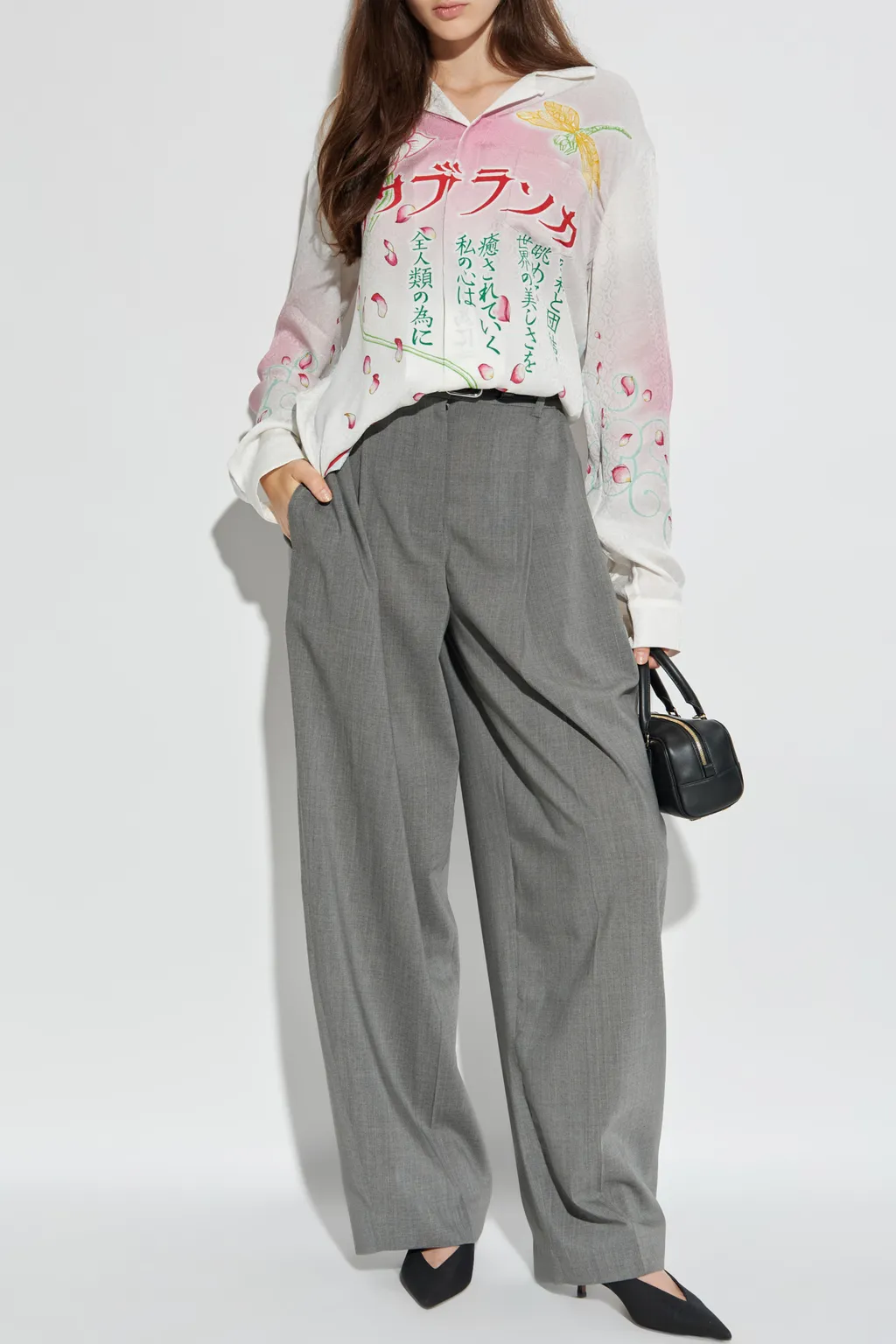 Watercolor Gradient Print Shirt