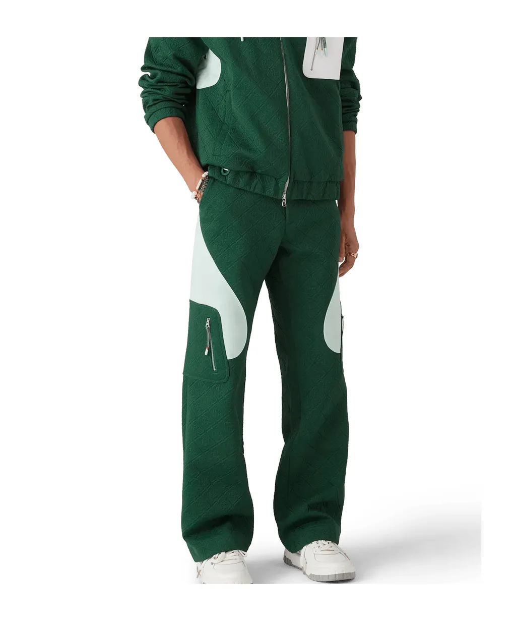 Quilted Panelled Trousers