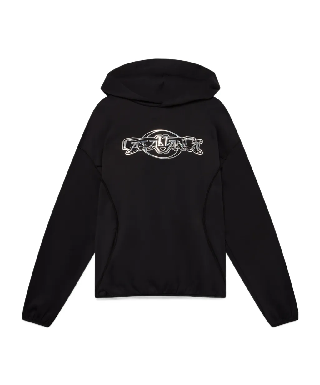 Oversized Panelled Hooded Sweatshirt