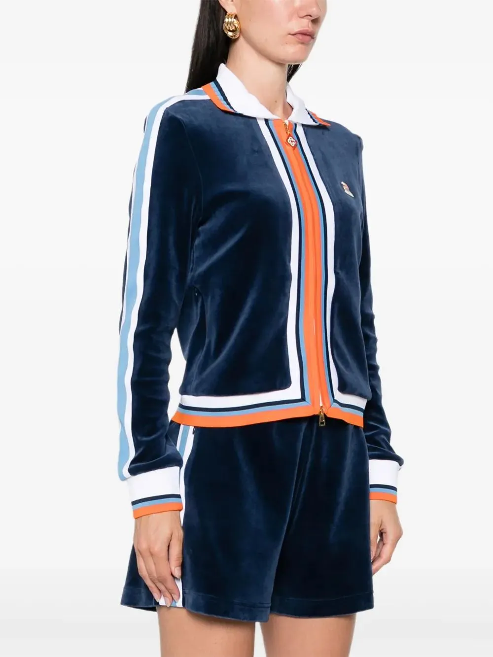 Stripe Detail Casual Jacket