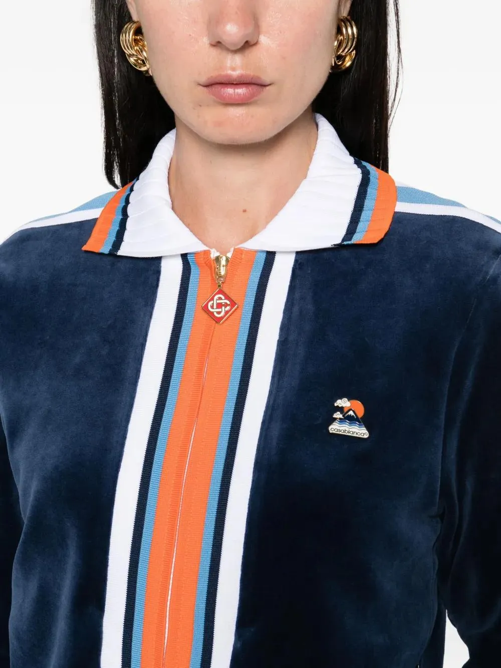 Stripe Detail Casual Jacket