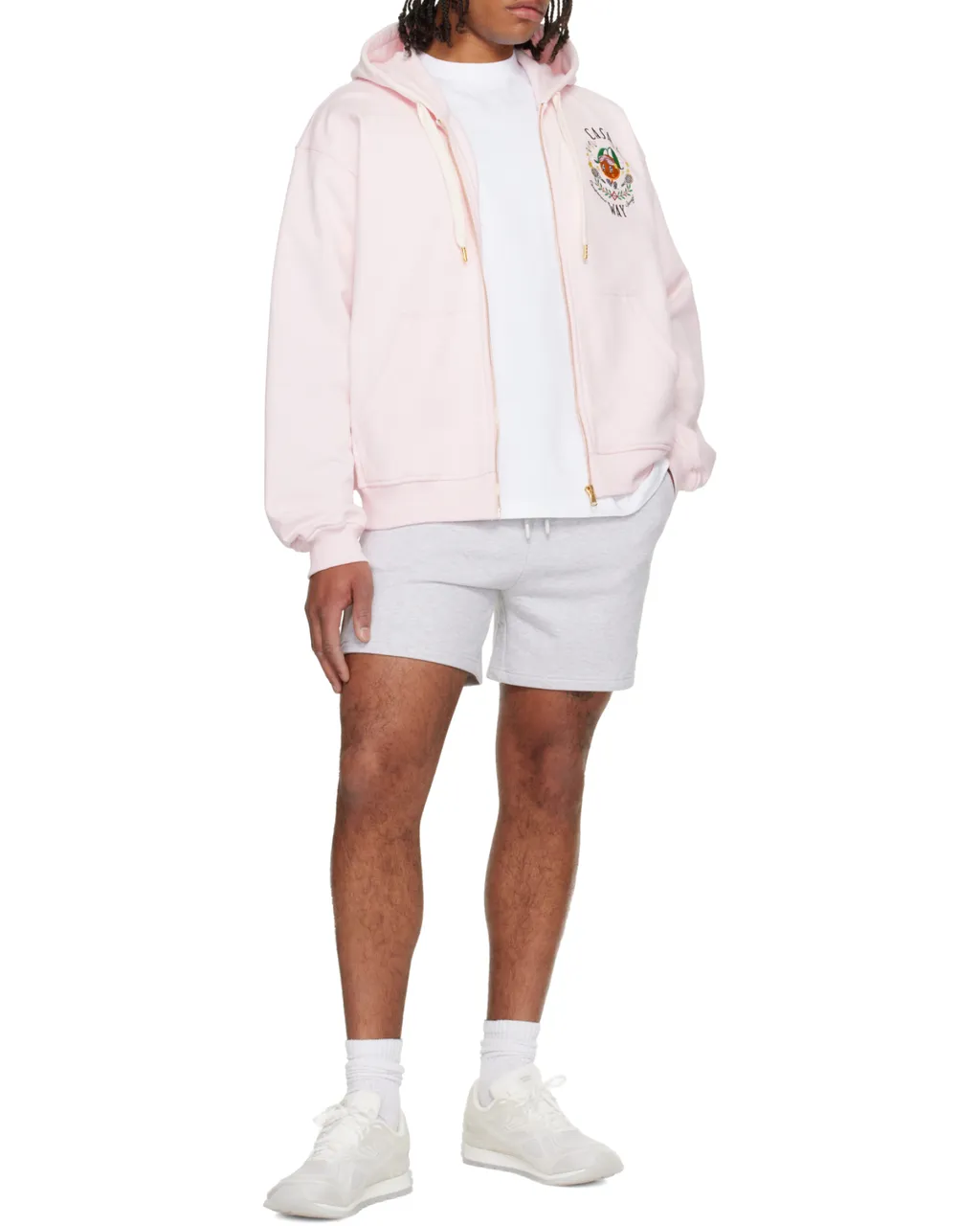 Casa Way Embroidered Zip-Up Hoodie