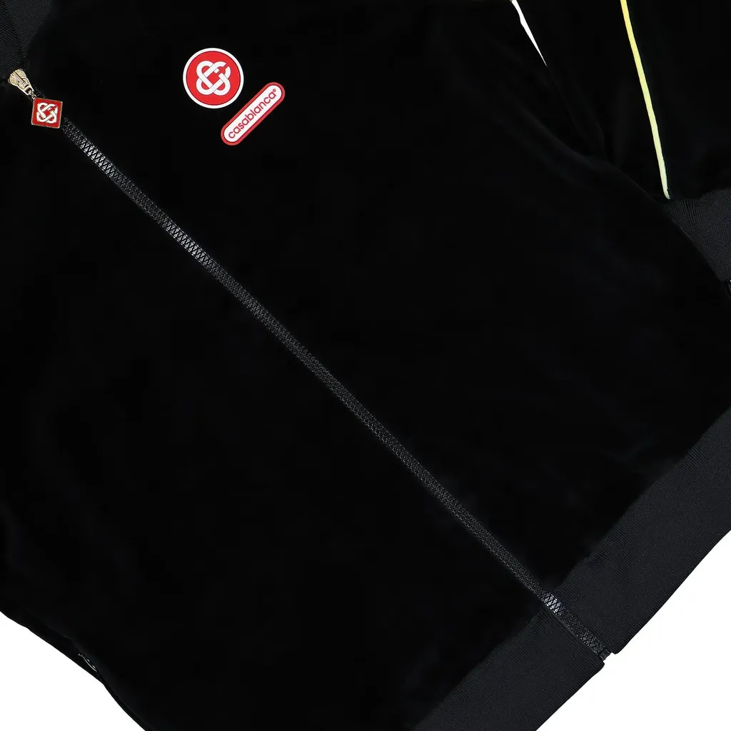 Gradient Piping Velour Track Jacket